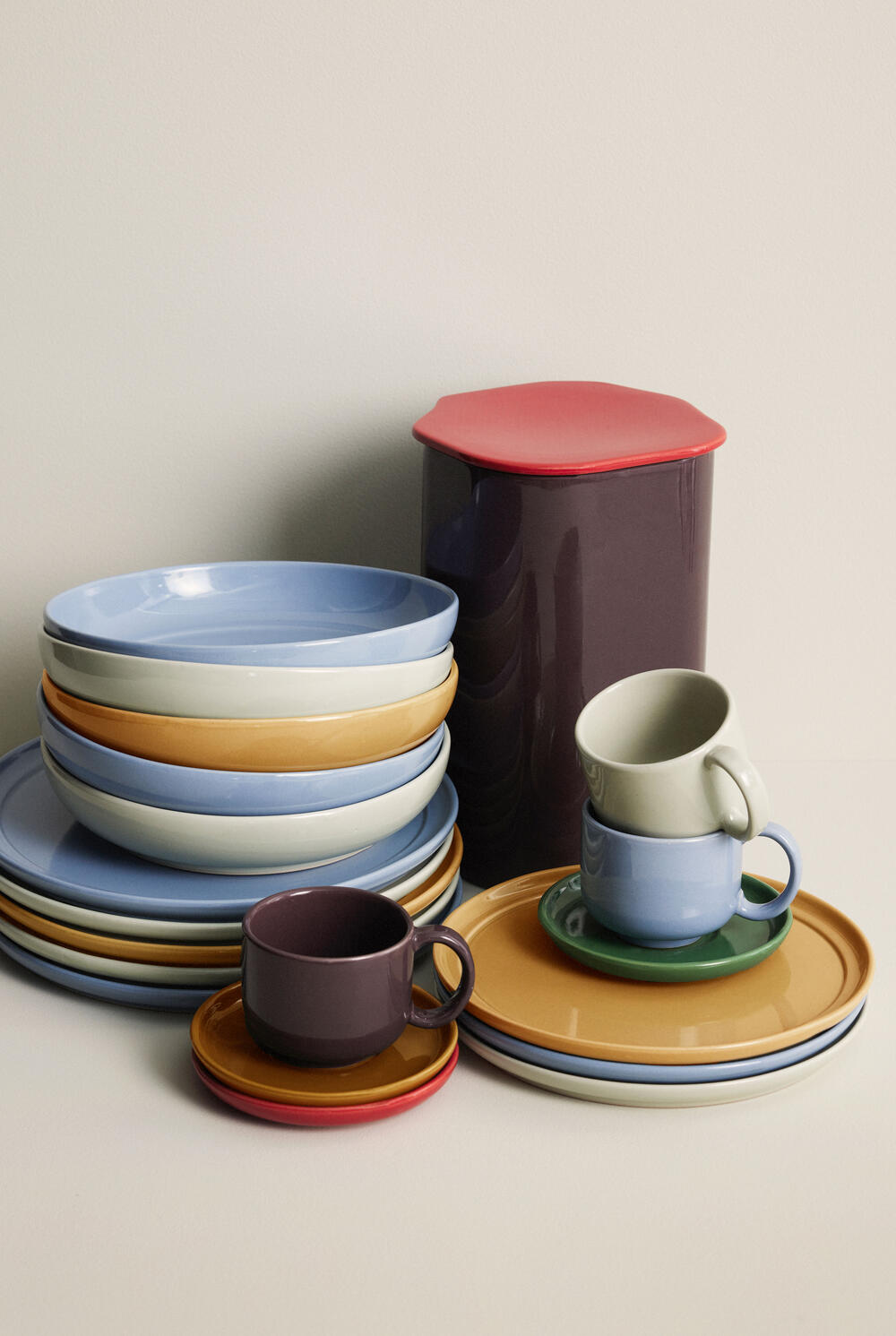 Amare skål, olivengrøn - Ø28 cm.